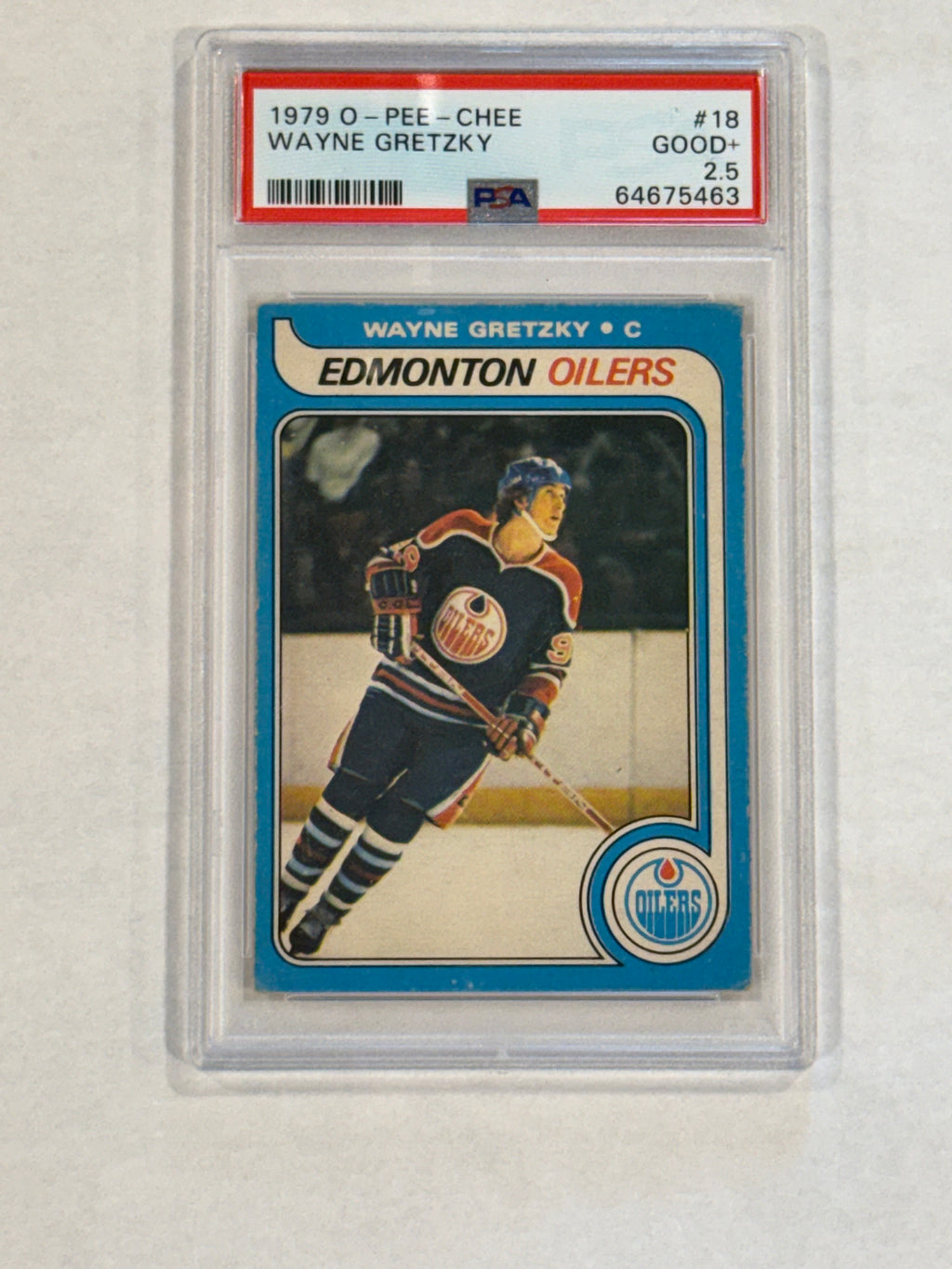 1979 O-Pee-Chee Wayne Gretzky Rookie #18 – PSA 2.5