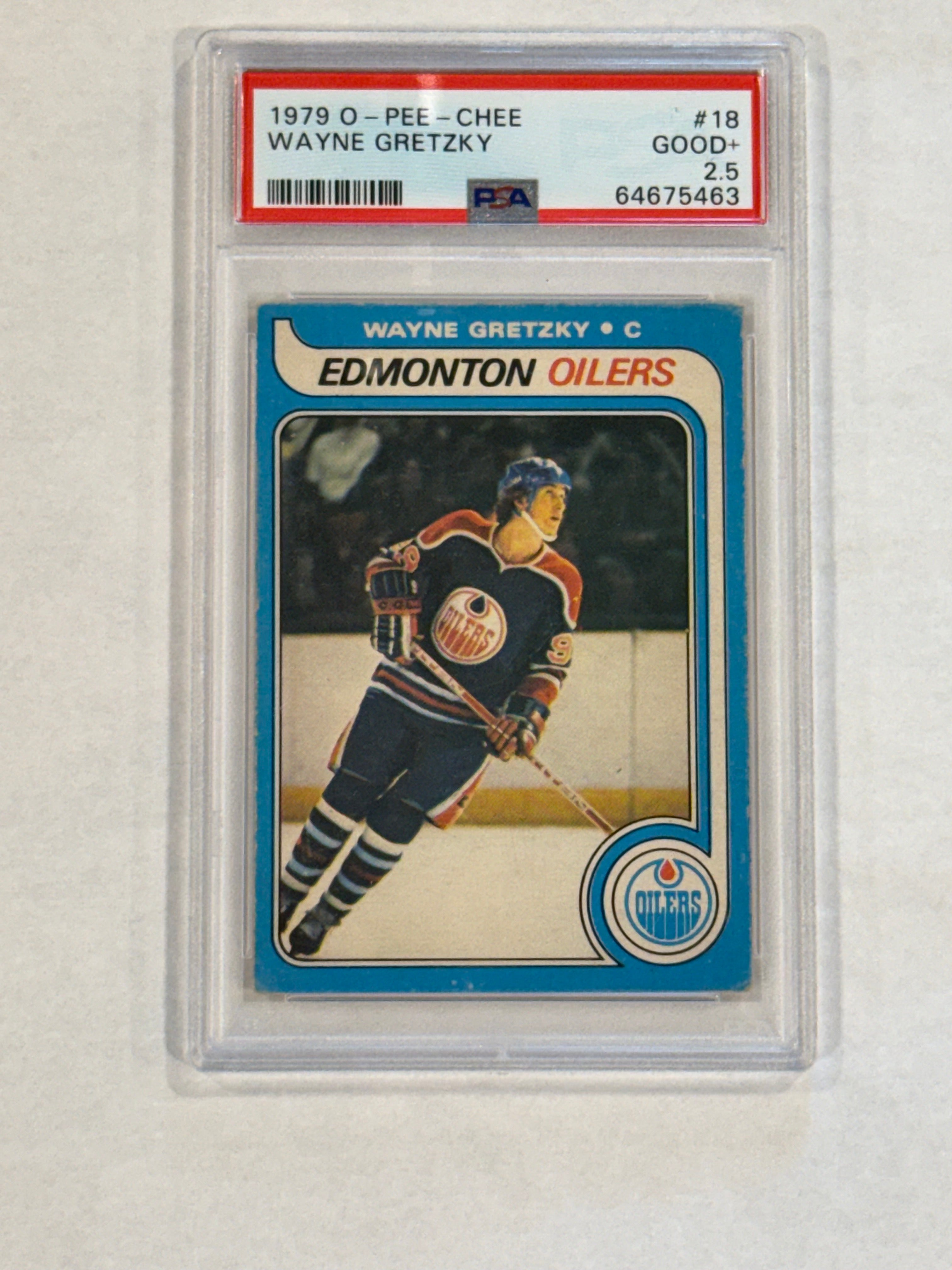 1979 O-Pee-Chee Wayne Gretzky Rookie #18 – PSA 2.5